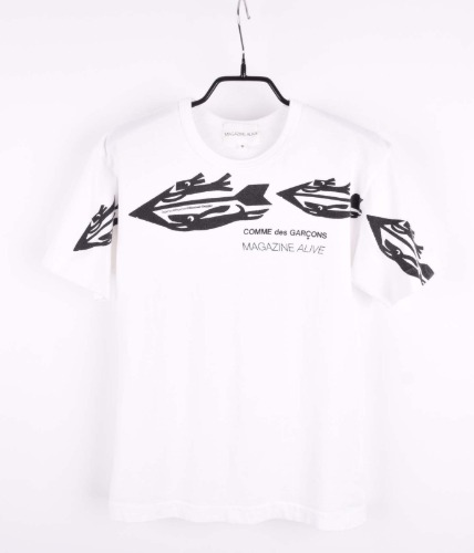 COMME des GARCONS x MAGAZINE ALIVE 1/2 T-shirt (S)
