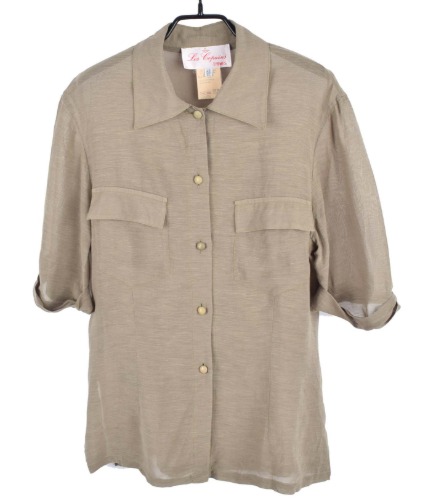 Les copains 1/2 linen shirt (made in Italy)