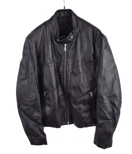 Licorice leather jacket