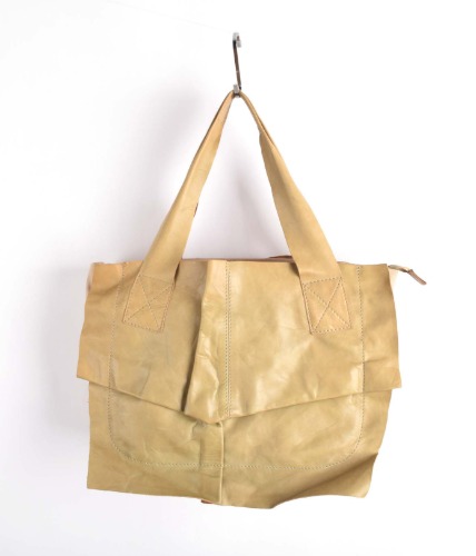 vintage leather&amp;cotton bag