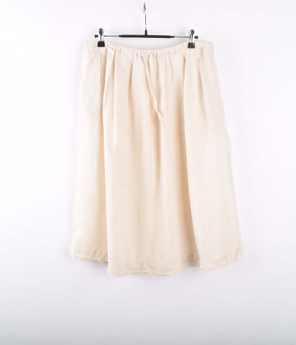 muji linen skirt (L)