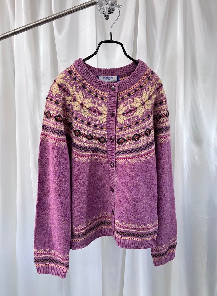 marie claire wool cardigan (L)