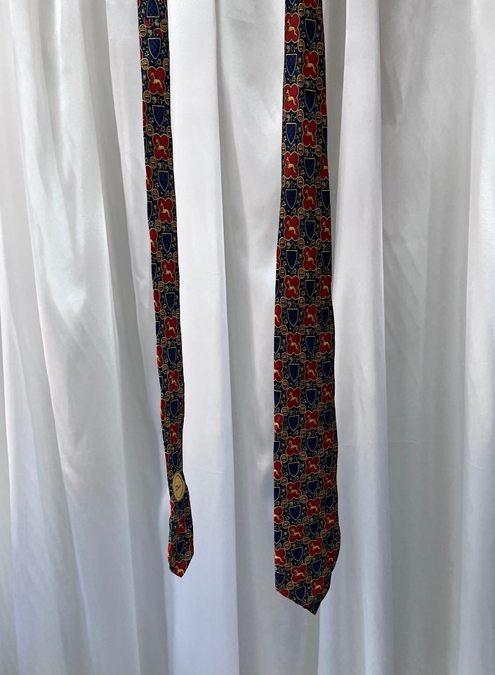 christian dior silk neck tie (made in France)