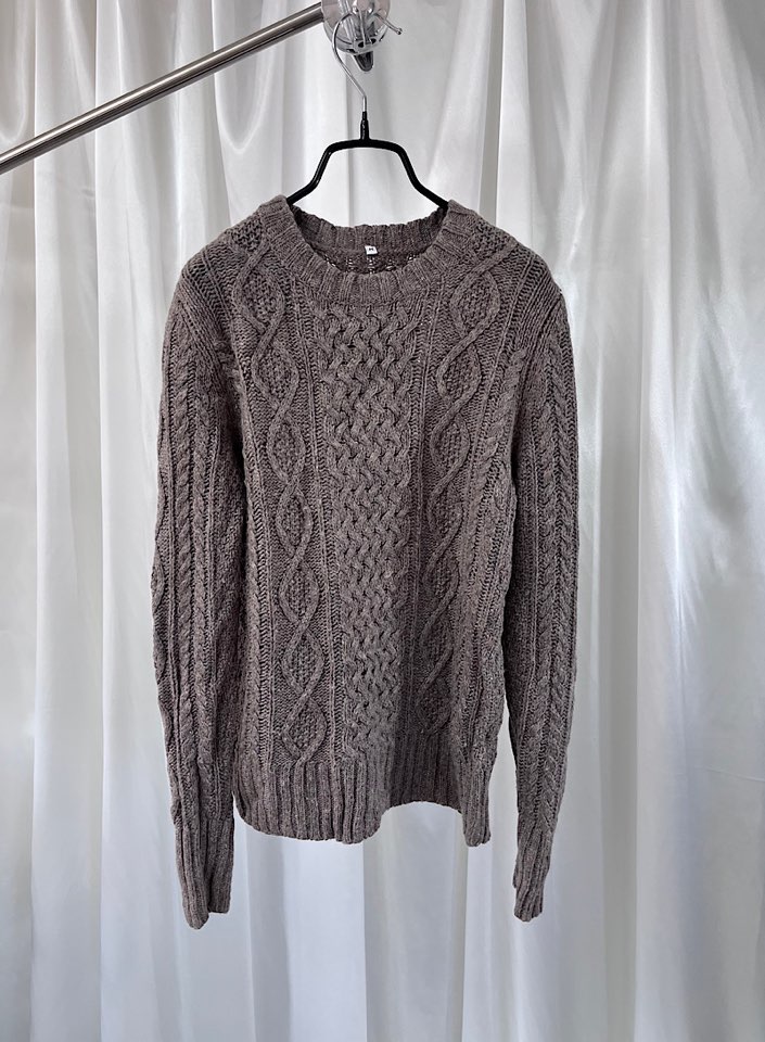 muji wool knit (M)