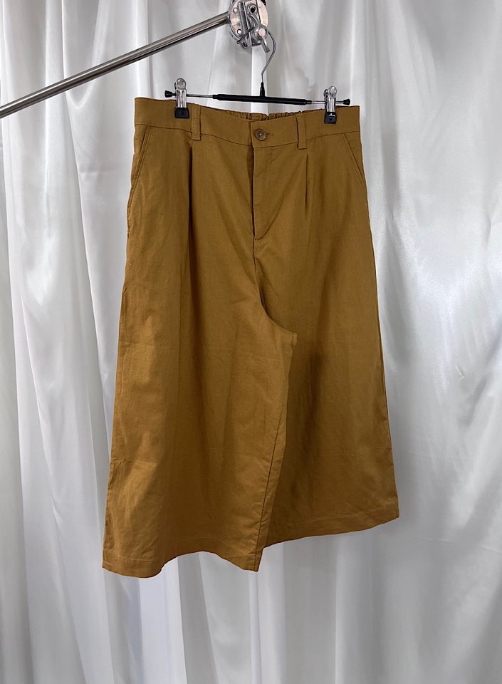 uniqlo linen wide pants (L)