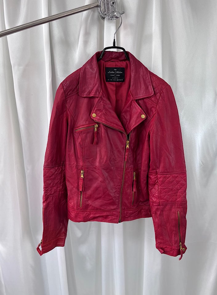 zara leather jacket