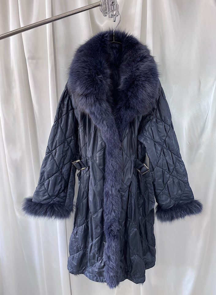 FOX fur coat (M~L)