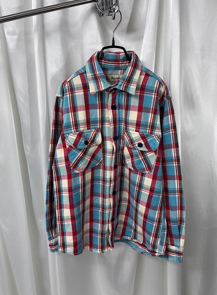 ALCARZA heavy flannel shirt (m)