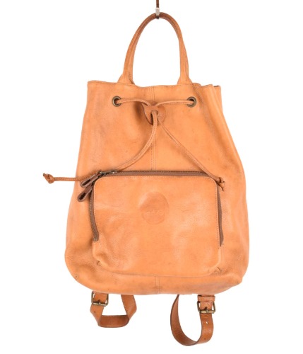 nats natural collection leather back pack