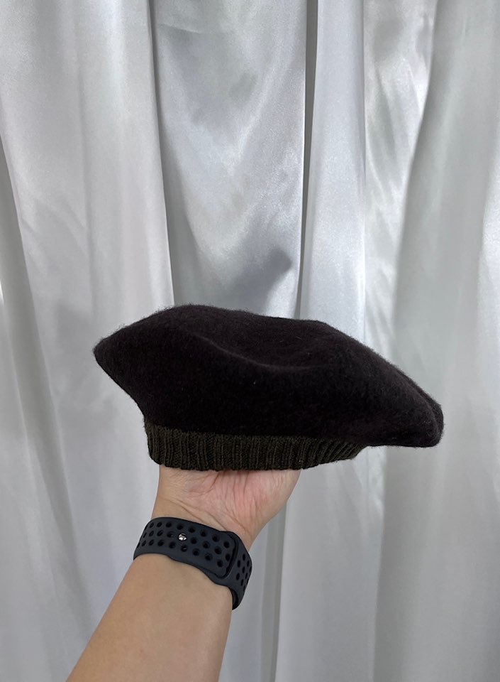vintage wool beret (57.5cm)