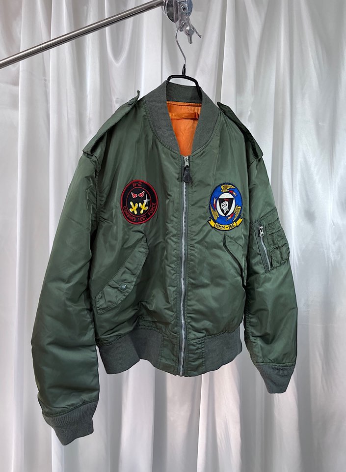 ALPHA MA-1 jacket (L) (made in U.S.A)