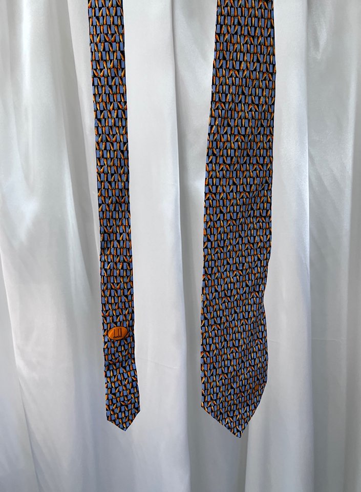 DUNHILL silk neck tie (made in Italy)