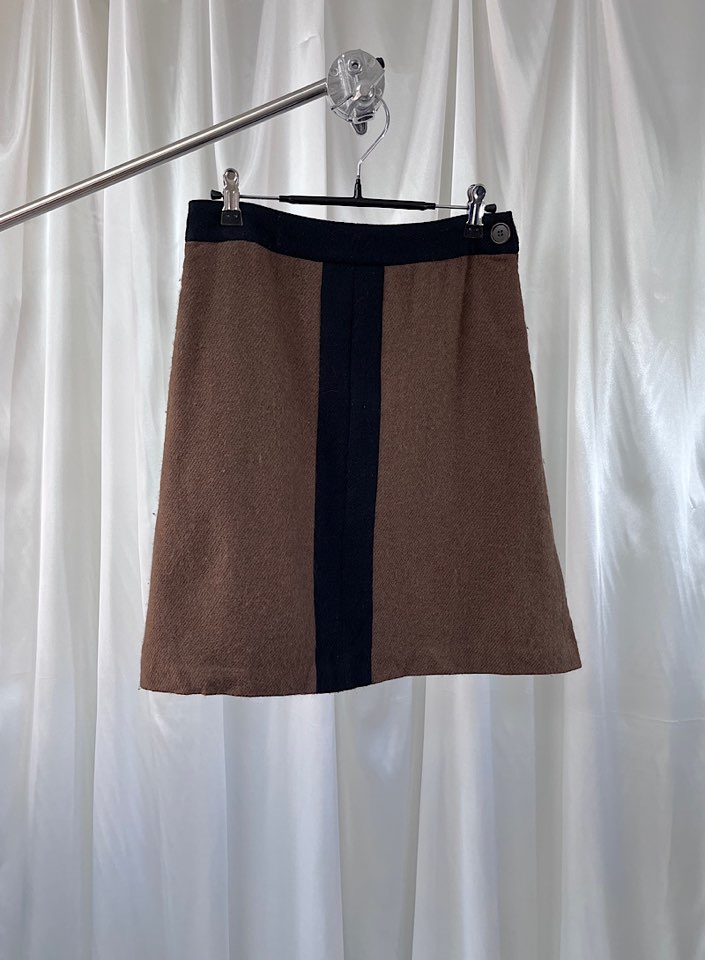 RAY Beams wool skirt