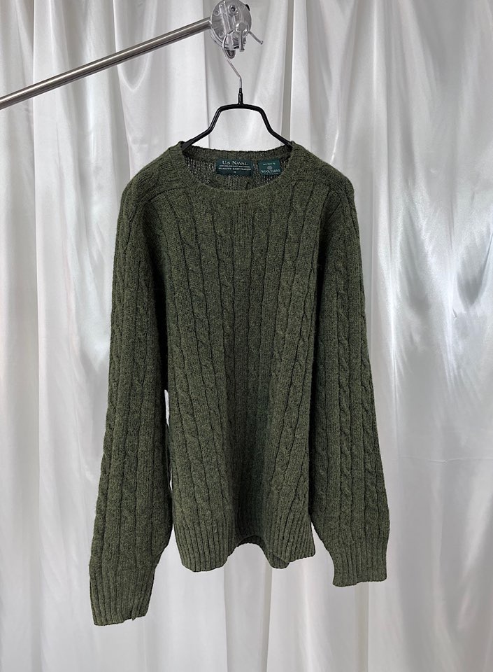U.S NAVAL wool knit (m)
