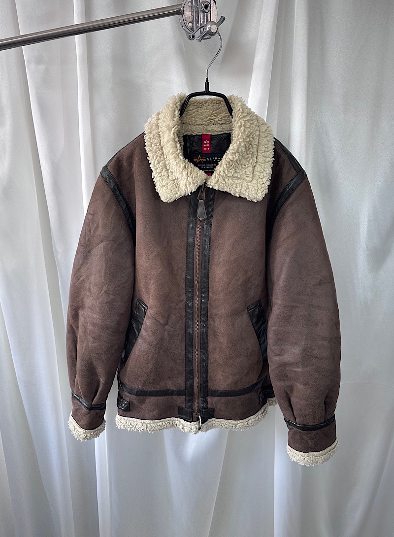 ALPHA leather jacket (S)