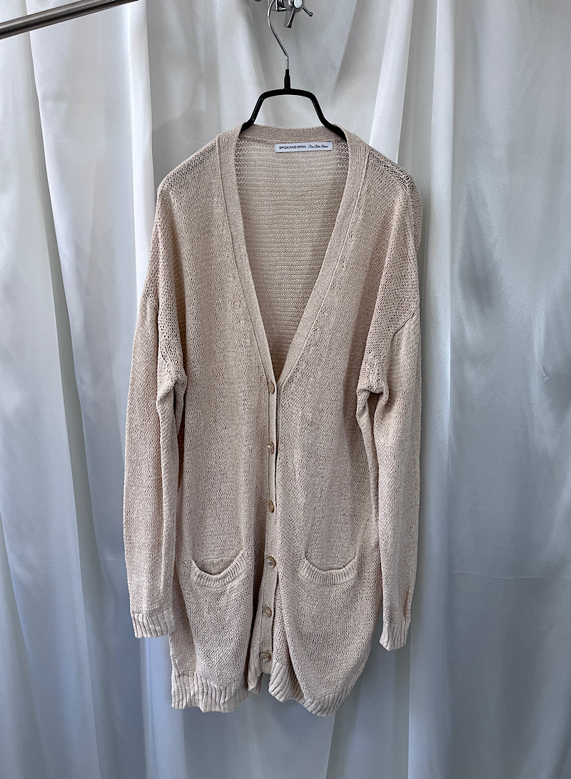 Spick and span linen cardigan