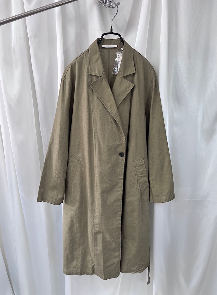uniqlo linen coat (new arrival) (M)