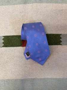 CHANEL silk neck tie (made in Italy)